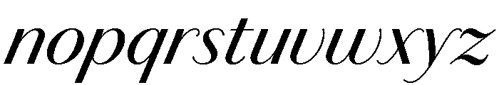 Chiswick Sans Regular Italic Font LOWERCASE