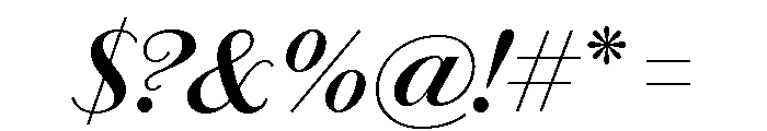 Chiswick Sans Semibold Italic Font OTHER CHARS