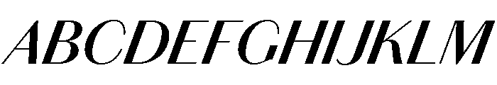 Chiswick Sans Semibold Italic Font UPPERCASE
