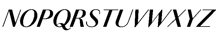 Chiswick Sans Semibold Italic Font UPPERCASE