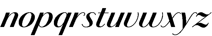 Chiswick Sans Semibold Italic Font LOWERCASE
