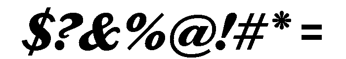 Chiswick Sans Text Black Italic Font OTHER CHARS