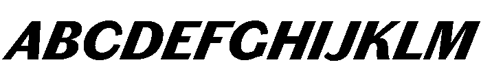 Chiswick Sans Text Black Italic Font UPPERCASE