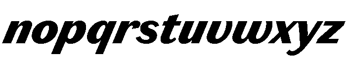 Chiswick Sans Text Black Italic Font LOWERCASE