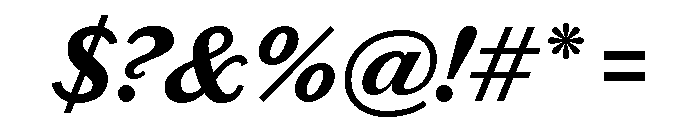Chiswick Sans Text Bold Italic Font OTHER CHARS