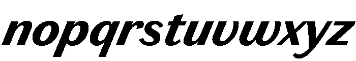 Chiswick Sans Text Bold Italic Font LOWERCASE