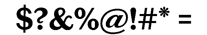 Chiswick Sans Text Bold Font OTHER CHARS
