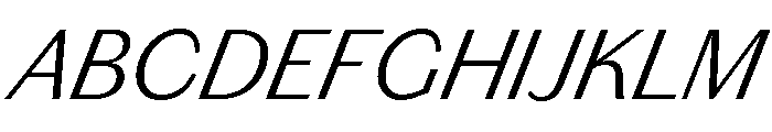 Chiswick Sans Text Light Italic Font UPPERCASE