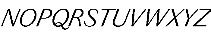 Chiswick Sans Text Light Italic Font UPPERCASE
