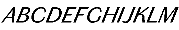 Chiswick Sans Text Regular Italic Font UPPERCASE
