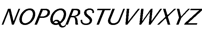 Chiswick Sans Text Regular Italic Font UPPERCASE
