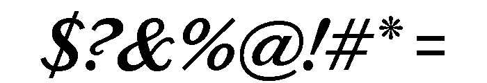 Chiswick Sans Text Semibold Italic Font OTHER CHARS
