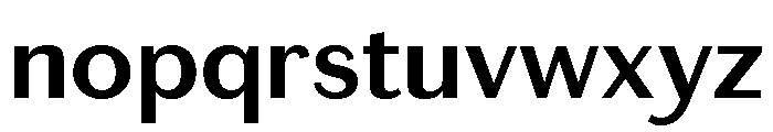 Chiswick Sans Text Semibold Font LOWERCASE