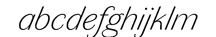 Chiswick Sans Text Thin Italic FONT