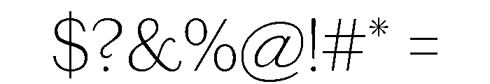 Chiswick Sans Text Thin Font OTHER CHARS