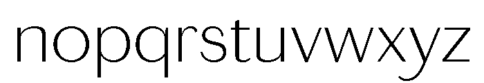 Chiswick Sans Text Thin Font LOWERCASE