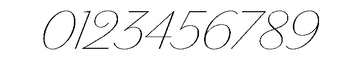 Chiswick Sans Thin Italic Font OTHER CHARS