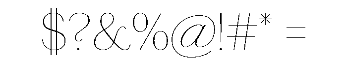 Chiswick Sans Thin Font OTHER CHARS