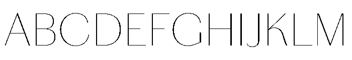 Chiswick Sans Thin Font UPPERCASE