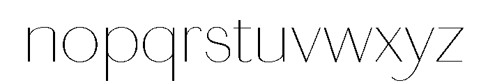 Chiswick Sans Thin Font LOWERCASE
