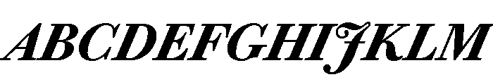 Chiswick Text Bold Italic Font UPPERCASE