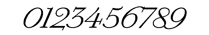 Chiswick Text Extralight Italic Font OTHER CHARS