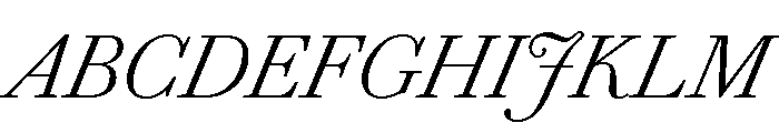 Chiswick Text Extralight Italic Font UPPERCASE
