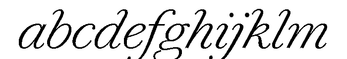 Chiswick Text Extralight Italic FONT