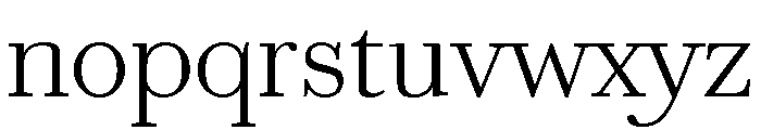 Chiswick Text Extralight Font LOWERCASE