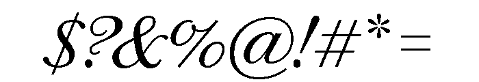 Chiswick Text Light Italic Font OTHER CHARS
