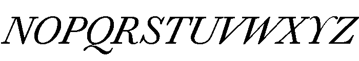 Chiswick Text Light Italic Font UPPERCASE