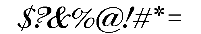 Chiswick Text Regular Italic Font OTHER CHARS
