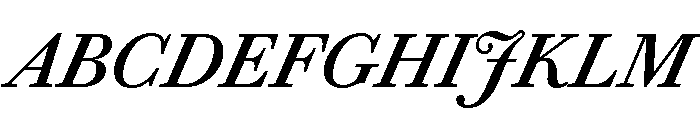 Chiswick Text Regular Italic Font UPPERCASE