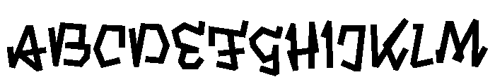 Chop Medium Font UPPERCASE