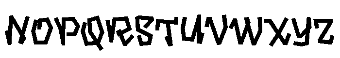 Chop Medium Font UPPERCASE