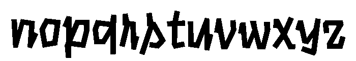 Chop Medium Font LOWERCASE