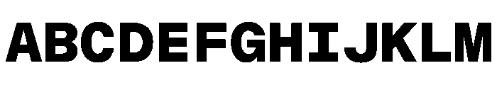 ChromaMonoST Bold Font UPPERCASE
