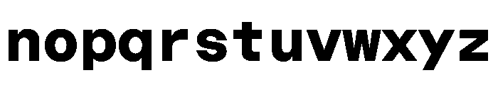 ChromaMonoST Bold Font LOWERCASE