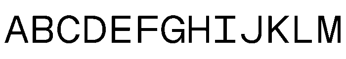 ChromaMonoST Light Font UPPERCASE