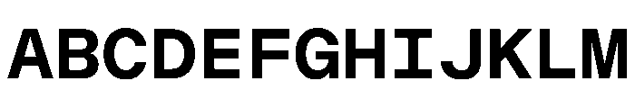 ChromaMonoST Medium Font UPPERCASE
