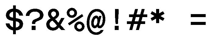 ChromaMonoST Regular Font OTHER CHARS
