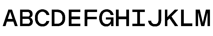 ChromaMonoST Regular Font UPPERCASE