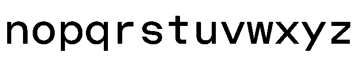 ChromaMonoST Regular Font LOWERCASE