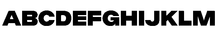ChromaST Black Font UPPERCASE