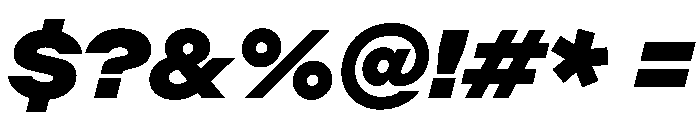 ChromaST BlackItalic Font OTHER CHARS