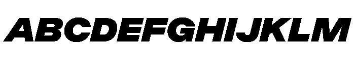 ChromaST BlackItalic Font UPPERCASE