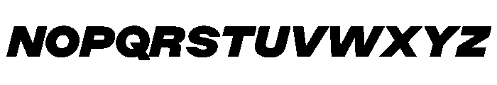 ChromaST BlackItalic Font UPPERCASE
