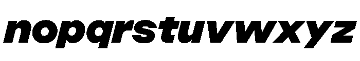 ChromaST BlackItalic Font LOWERCASE