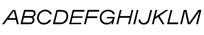 ChromaST LightItalic Font UPPERCASE
