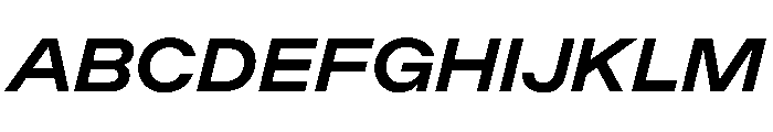 ChromaST MediumItalic Font UPPERCASE